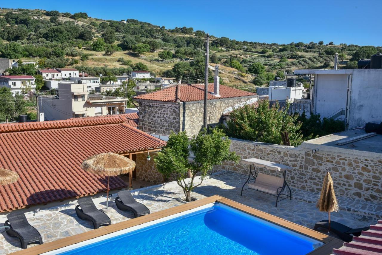 Island Oasis Poolside Paradise In Crete Agia Varvara  Exterior photo