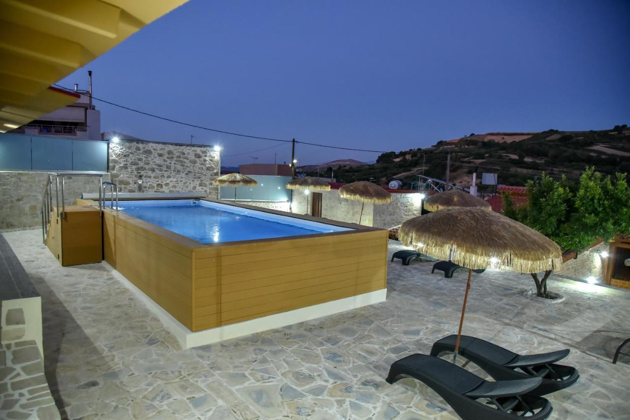 Island Oasis Poolside Paradise In Crete Agia Varvara  Exterior photo